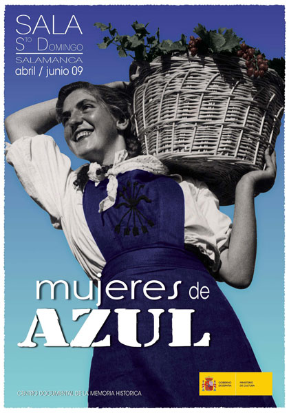 cartel mujeres de azul