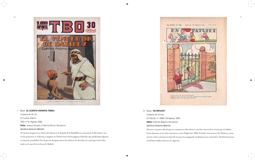 diseño-maquetación-tebeos-guerra-civil-catálogo-interior