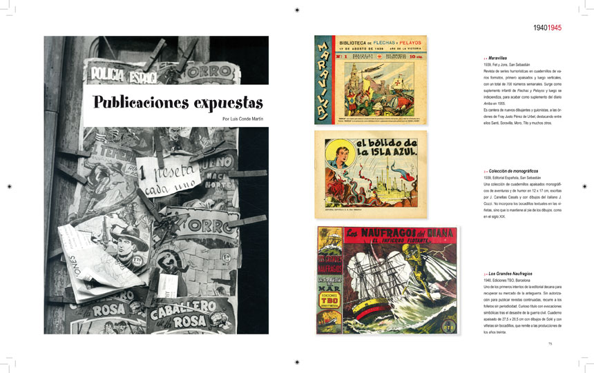 maquetación-tebeos-posguerra-catálogo